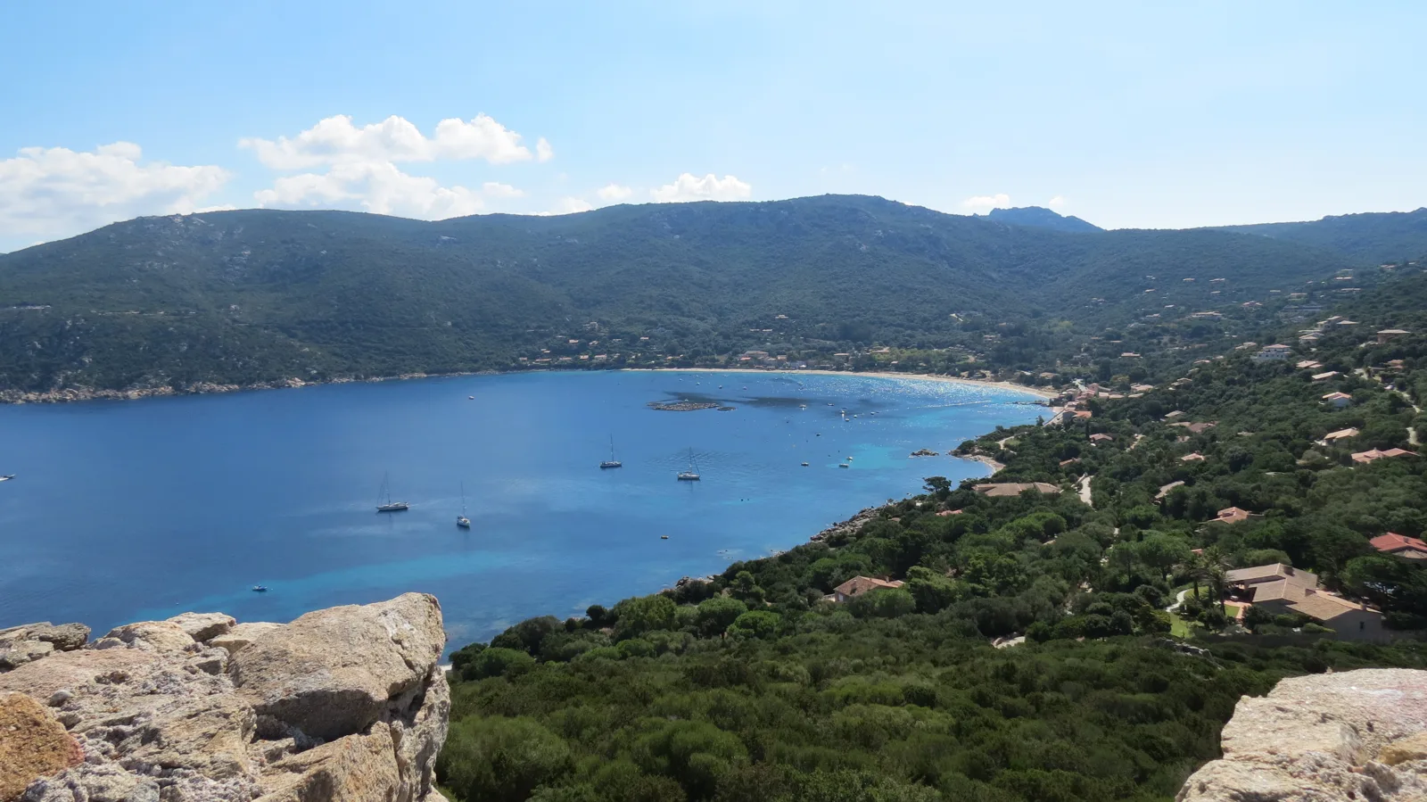 La baie de Campomoro au sud du golfe du Valinco