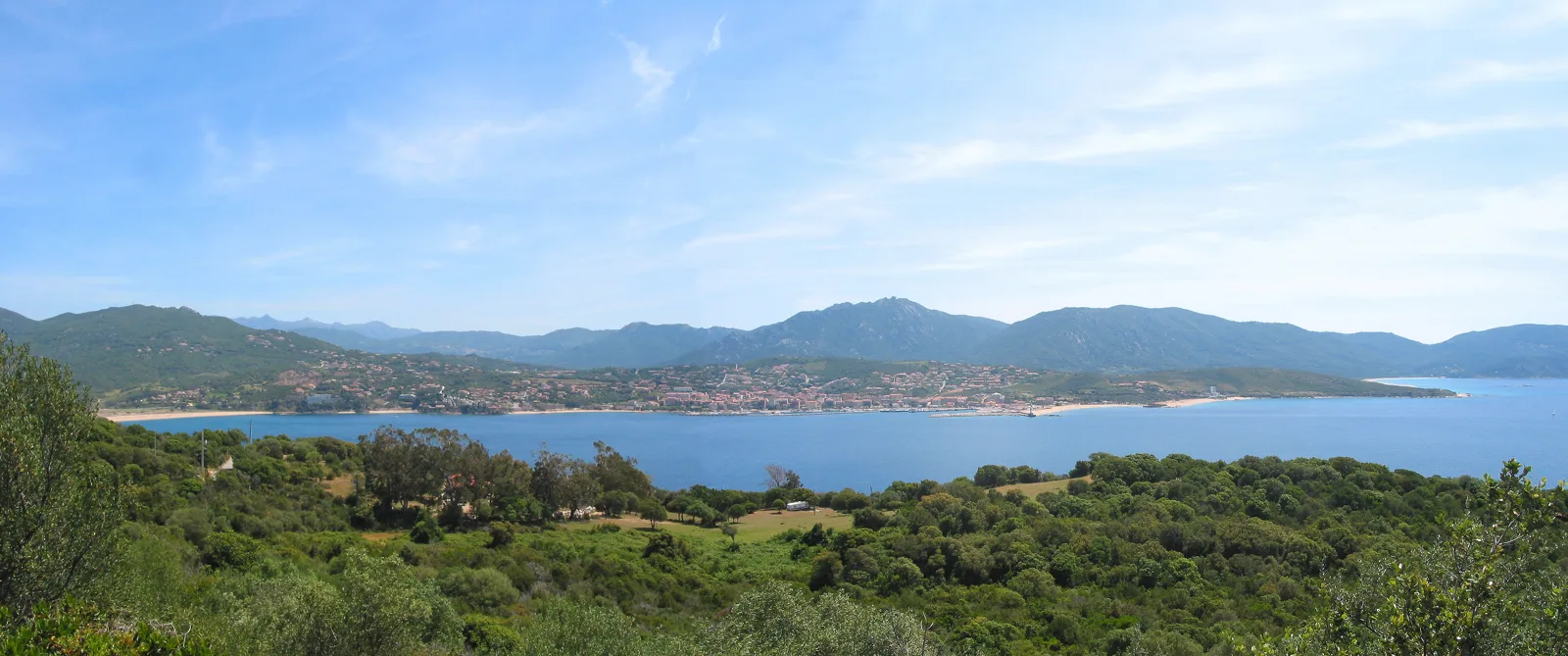 Propriano et le golfe du Valinco vus depuis les hauteurs